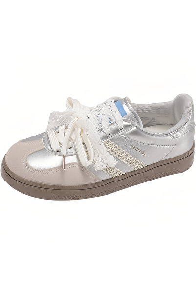 ETG Women's Casual Sneakers, Classic Low-Top Lace-Up Walking Shoes