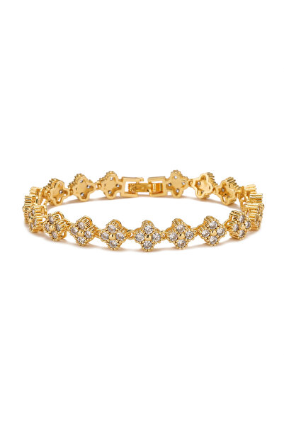 Choice A1 RAKOL Colorful Clover Zircon Bracelet Fashion Charm Gorgeous Charm ...