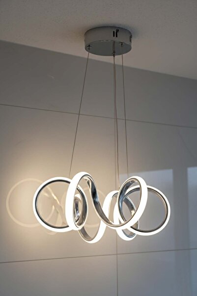 TERRA LIGHTING Minimal Lizbon Power Led Avize, 3 Renk Yanabilen Led Avize, Mu...