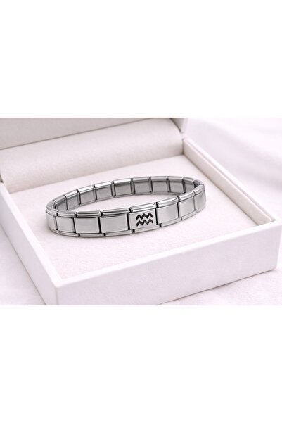 Twin Store Steel Nomination Bracelet Aquarius Zodiac Sign |   Stainless Steel...