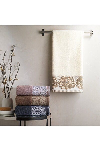 Schafer Home Lace Havlu 50x90 Cm 1 Parça-Krem