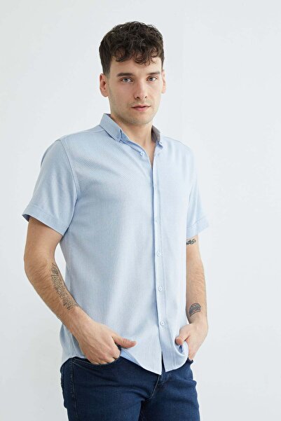 Fulla Moda قميص مخطط بأكمام قصيرة