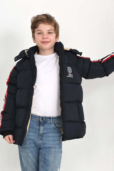 napoli jous Boy's Coat Hooded
