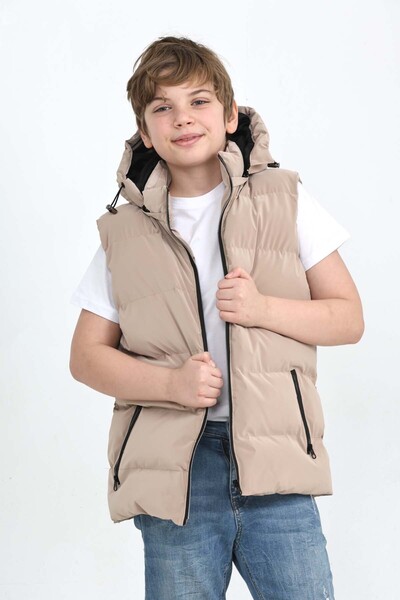 napoli jous ERKEK ÇOCUK YELEK KAPÜŞONLU