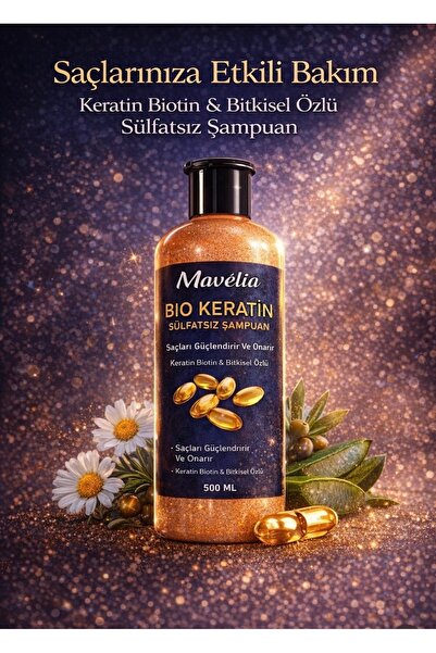 mavelia profesyonel Bio Keratin Sülfatsız Dökülme Karşıtı Şampuan 500 ml