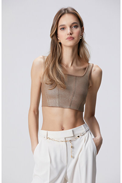 Network Tütün Triko Büstiyer