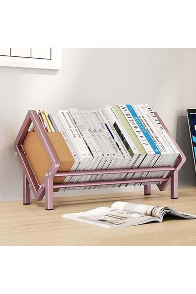 Arabest Desktop Bookcase for Computer Desk, Display Shelf Rack Organizer for ...