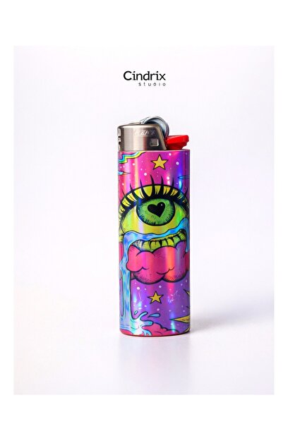 CINDRIX STUDIO Holografik Tasarım Gazlı Çakmak