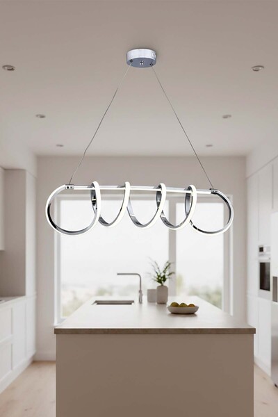 TERRA LIGHTING Sare Model Led Avize, Yemek Masası Salon Oda Sarkıt Led Avize,...