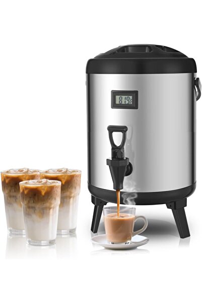 Arabest موزع مشروبات معزول، سعة 8 لترات، مزود بمقياس حراري بشاشة LCD، للمشروب...