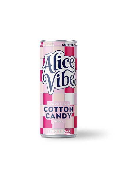 Alice Vibe 6 Adet Pamuk Şeker Aromalı Gazlı İçecek - Şekersiz 330 ml