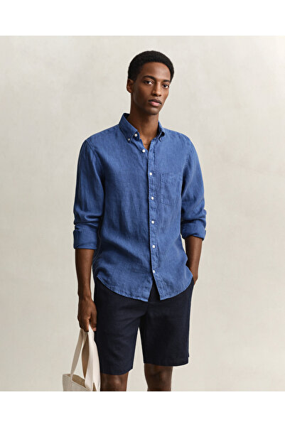 Gant Erkek Mavi Regular Fit Gömlek