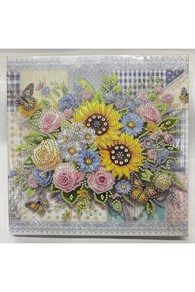 EleganTShoP Tuval 5D Yapışan Boncuk Mozaik Tablo 25*25 cm YY73