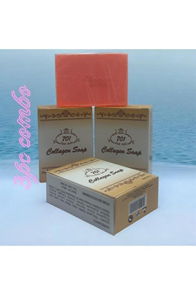 701 Collagen Vitamin C & Collagen Whitening Soap, 3PCS COMBO – For Brightenin...