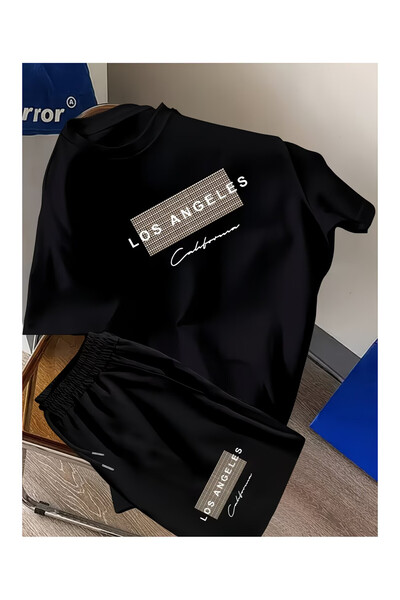 PENTHİLUS Men's Shorts Set - Relaxed Fit Men's Two-Piece Set