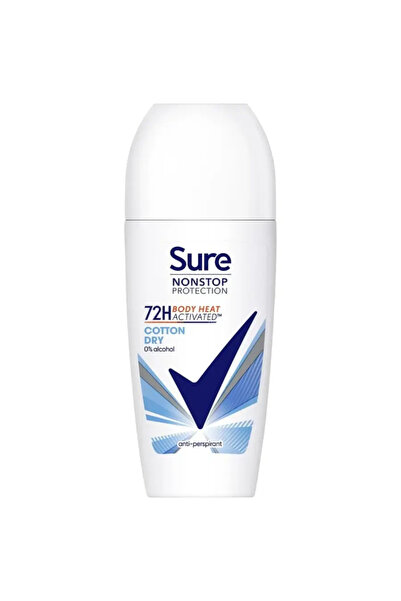Sure Non-Stop Protection Cotton Dry Roll-On, 50ml