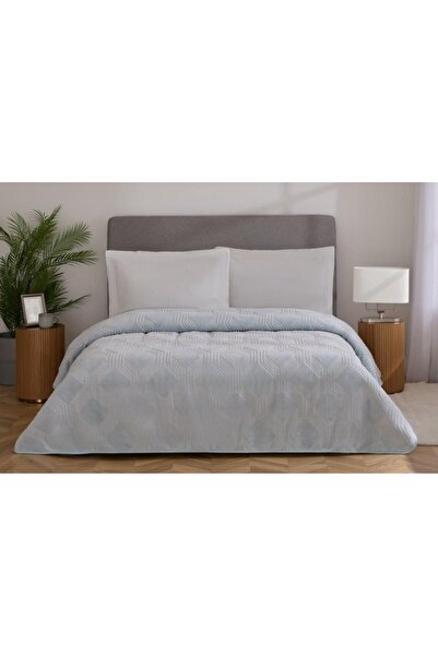 Özdilek Κουβέρτα Μοντέρνο Αρ Ντεκό Παγωμένο μπλε Διπλό