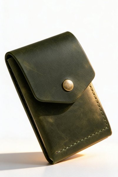luvo 100% Real Leather Wallet |   3 Compartments 9 Card Capacity Minimal Wallet Genuine Leather Compact Design