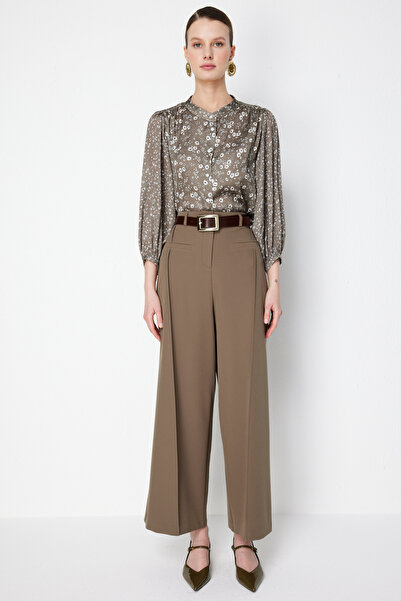 ON Beli Kemerli Geniş Paça Palazzo Pantolon