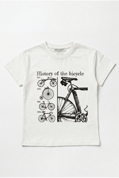 Mackays Boy's Printed Tshirt Cream