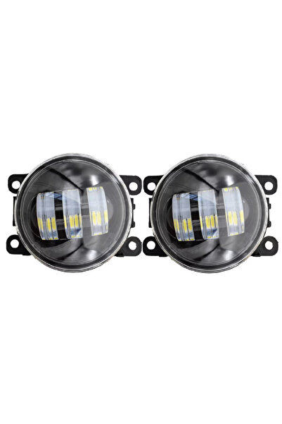 Ruan Set 2 proiectoare ceata LED Dacia Renault Nissan lumina alb + galben