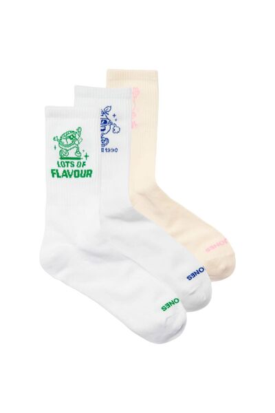 Jack & Jones JACK &JONES Funny Tennis Socks 3P socks - 12288906-Bright White