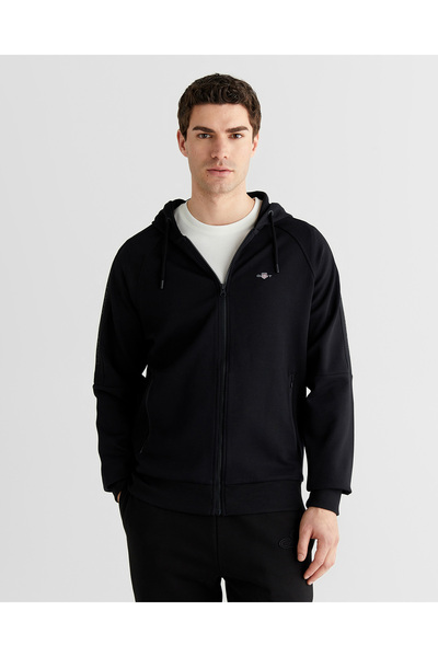 Gant Logo tape full zip hoodie