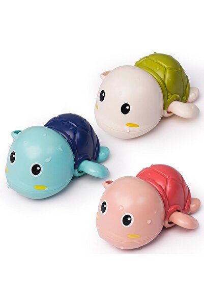 Arabest 3-Pack Wind Up Swimming Turtle Bath Toys for Toddlers 1+ Years, Float...
