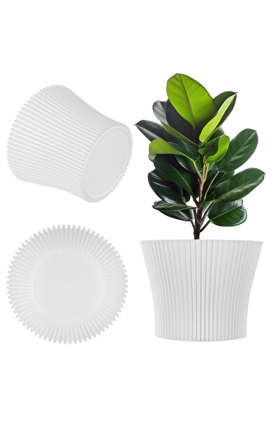 KADAX Ghiveci de flori 19cm, husă pentru plante, ghiveci de flori din plastic...