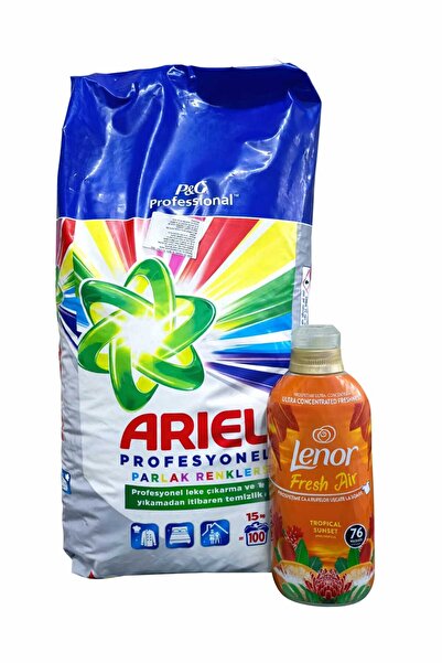Ariel Professional Ariel detergent powder 15 kg + Lenor concentrated fabric s...