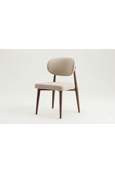 Vionart Home KLASİK POLO MUTFAK SANDALYESİ AHŞAP GÖRÜNÜMLÜ METAL