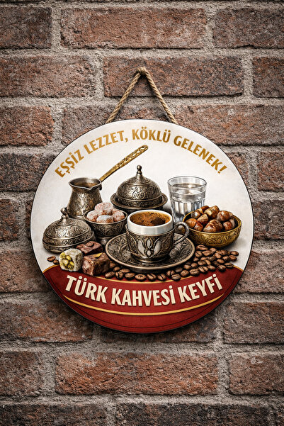 Mayeka Cafea turcească, cafea, ornament decorativ pentru ușă, panou din lemn,...