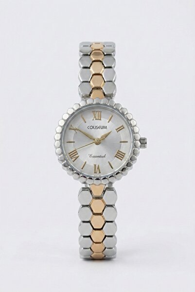 InStyle Gold Detailed Silver Women's Wristwatch
