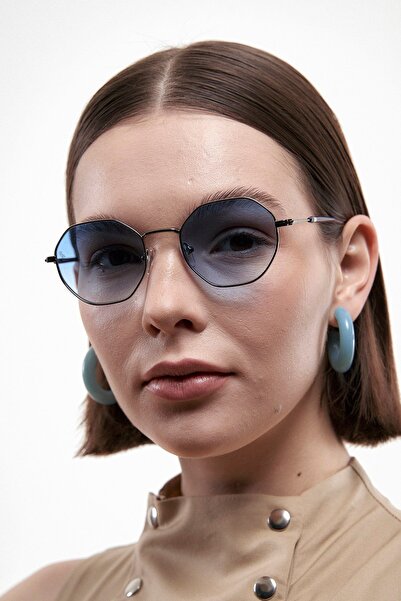 Bilge Karga Bergthor Silver Blue Sunglasses