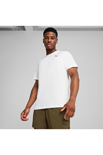 Puma Tad Essential Poly Texture Men's White T-Shirt
