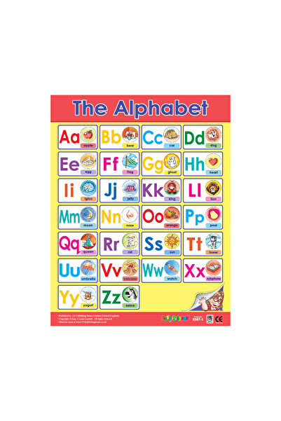 123Publishing House The Alphabet - Wall Chart in English