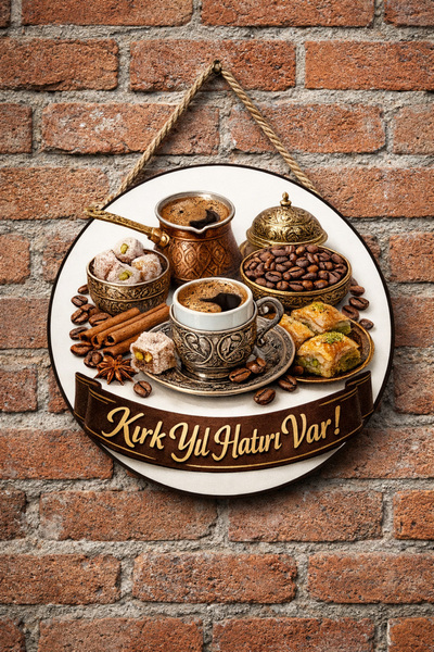 Mayeka Ornament de pictură murală pentru cafea turcească, pentru cafenea, res...