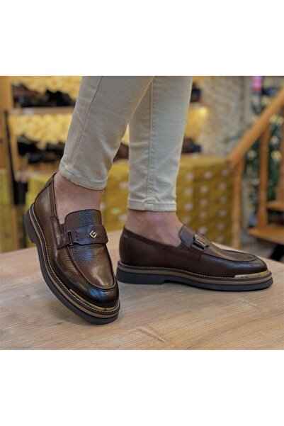 Parlak Hakiki Deri Günlük Eva Taban Casual Ayakkabı