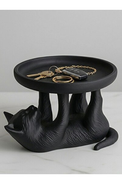 Karerca Kedili dekoratif anahtarlık takı organizer masaüstü organizer aksesua...