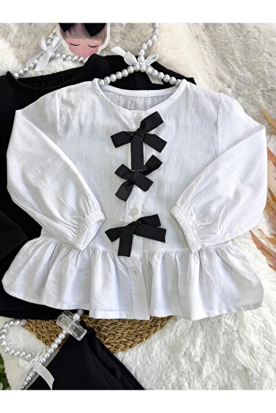 ÖZSEMODA Bow Detail Jacket Shirt Pants Set