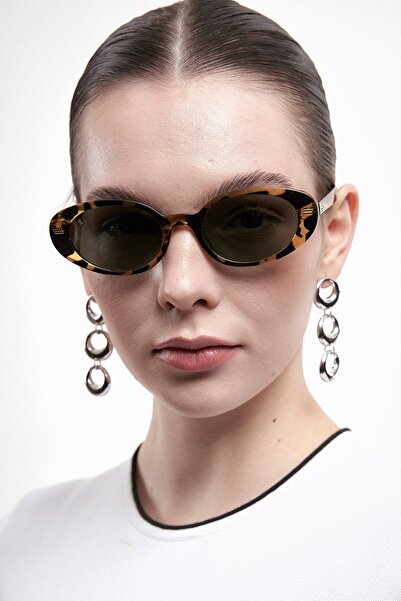 Bilge Karga Seldan Tortoise Green Sunglasses