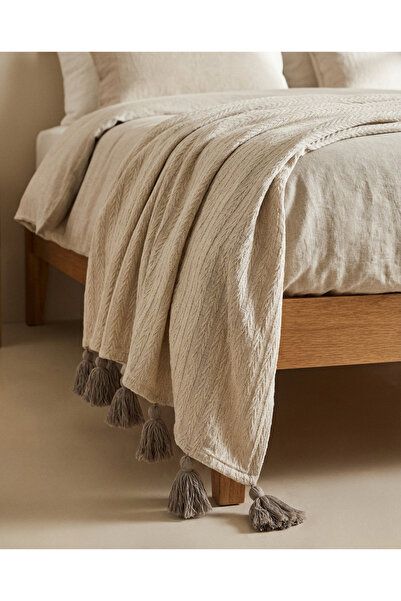 Vannes Home 100% قطن حديث بشرّابات مزدوج قماش بيكي غطاء سرير 200X220