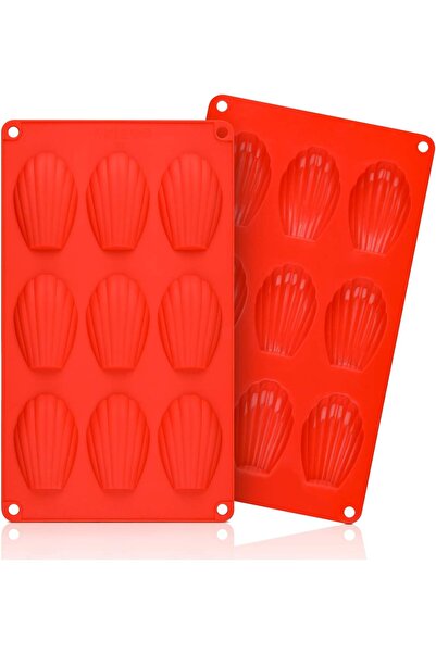 Arabest قوالب سيليكون للكعك المادلين - قالب مادلين 9 أكواب للكعك الصغير والشو...