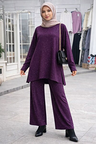 Ysferbutik Tunic Pants Glittery Set