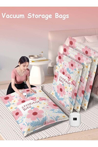 Arabest Reusable Vacuum Compression Bags for Clothes, Blanket, Duvets, Pillow...