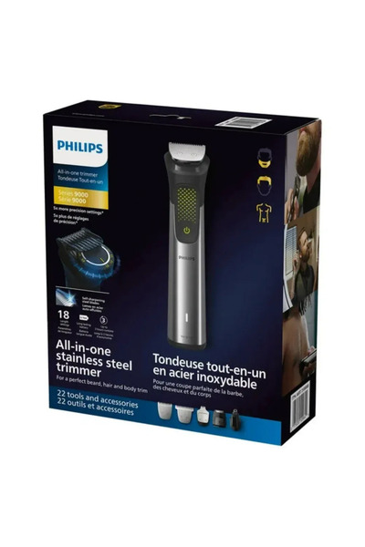 Genericc Philips 9000 Series All-In-One Trimmer 20-In-1 | Stainless Steel Gro...
