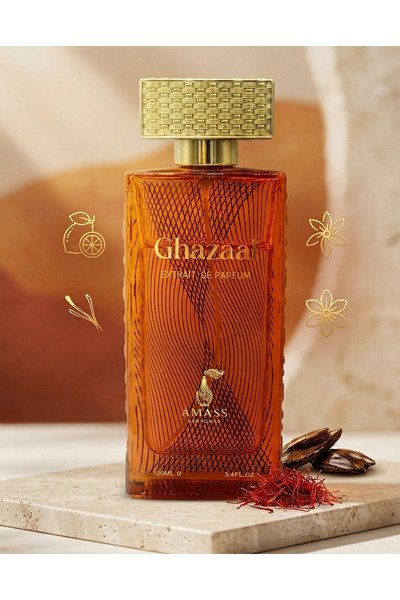 AMASS Ghazaal Extrait de Parfum - 100ml (3.4 FL.OZ) Luxury Fragrance for Men ...