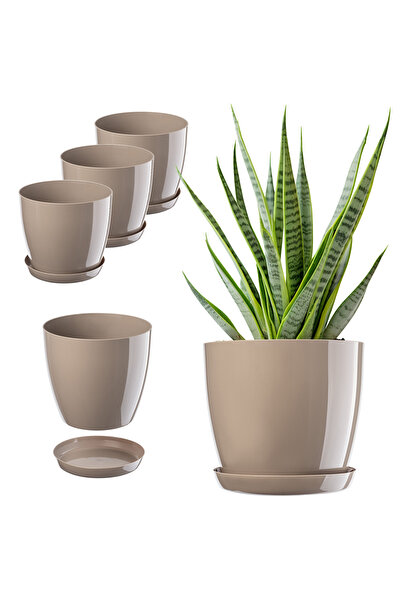 KADAX Ghiveci de flori, jardinieră, capac, 16cm, suport pentru flori, plastic...
