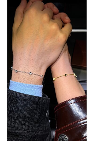 ARGENTAJEW 925 AYAR GÜMÜŞ MİNİ YONCA ÇİFT BİLEKLİK