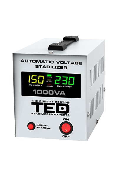 TED Electric Stabilizator retea automat 1000VA 600W cu Ecran LCD si Sinusoida...